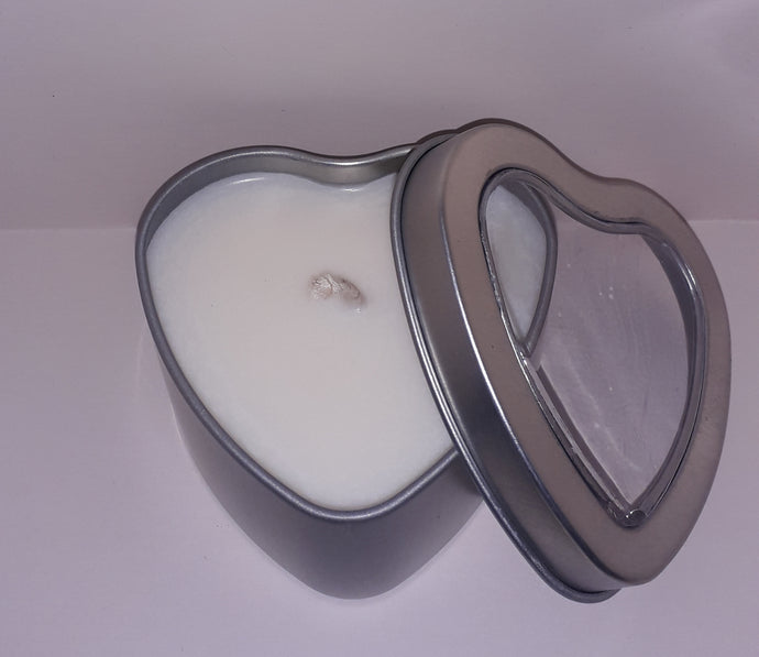 Seduction Medium Heart Tin Candle