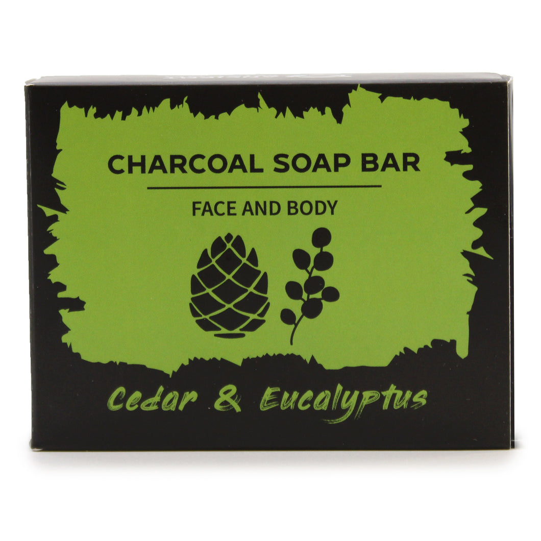 Fab Charcoal Soap - Cedar + Eucalyptus