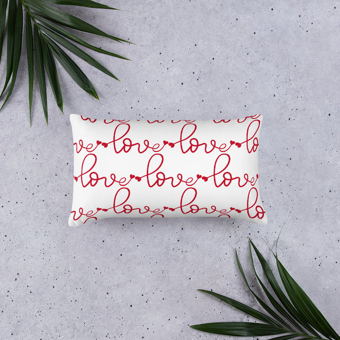 Love Print Pillow