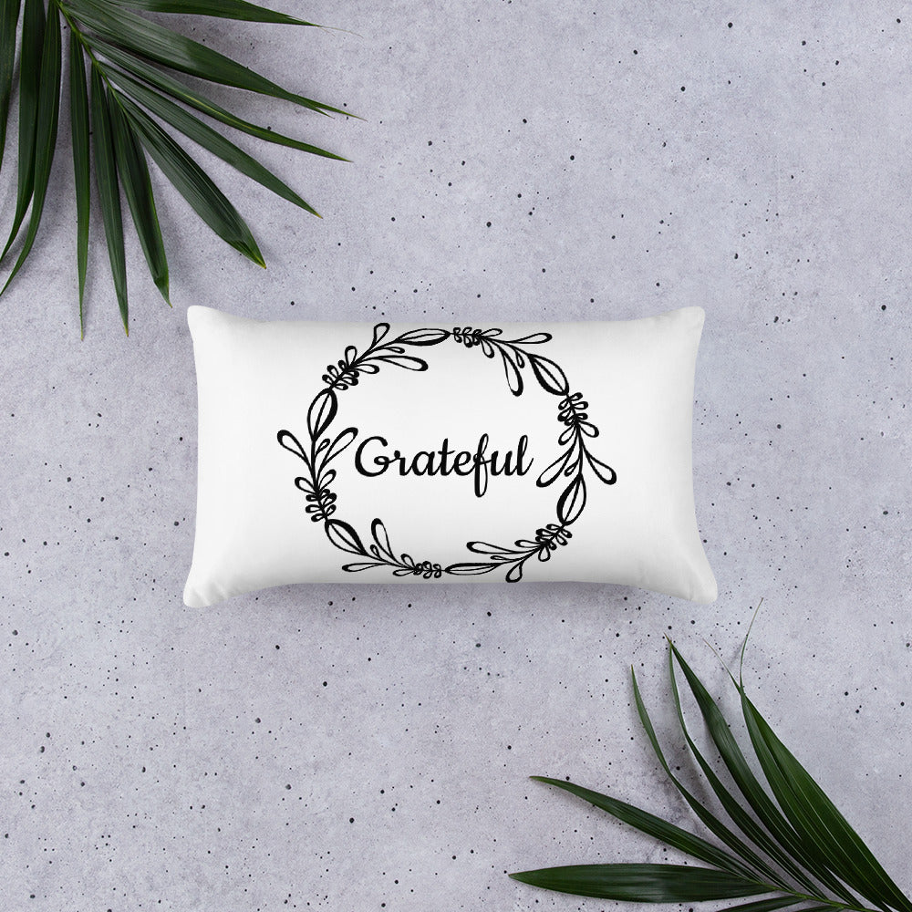 Grateful Throw Pillow