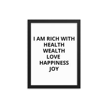 Load image into Gallery viewer, Affirmation Framed poster