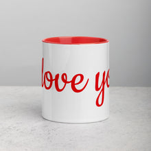 Load image into Gallery viewer, I Love You Mug with Color Inside