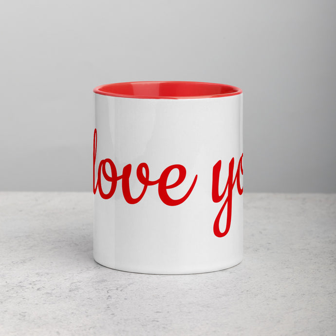 I Love You Mug with Color Inside