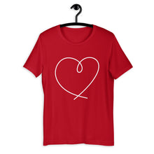 Load image into Gallery viewer, Hand Drawn Heart Short-Sleeve T-Shirt